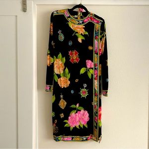 Silk Jersey LEONARD Paris Shift Dress